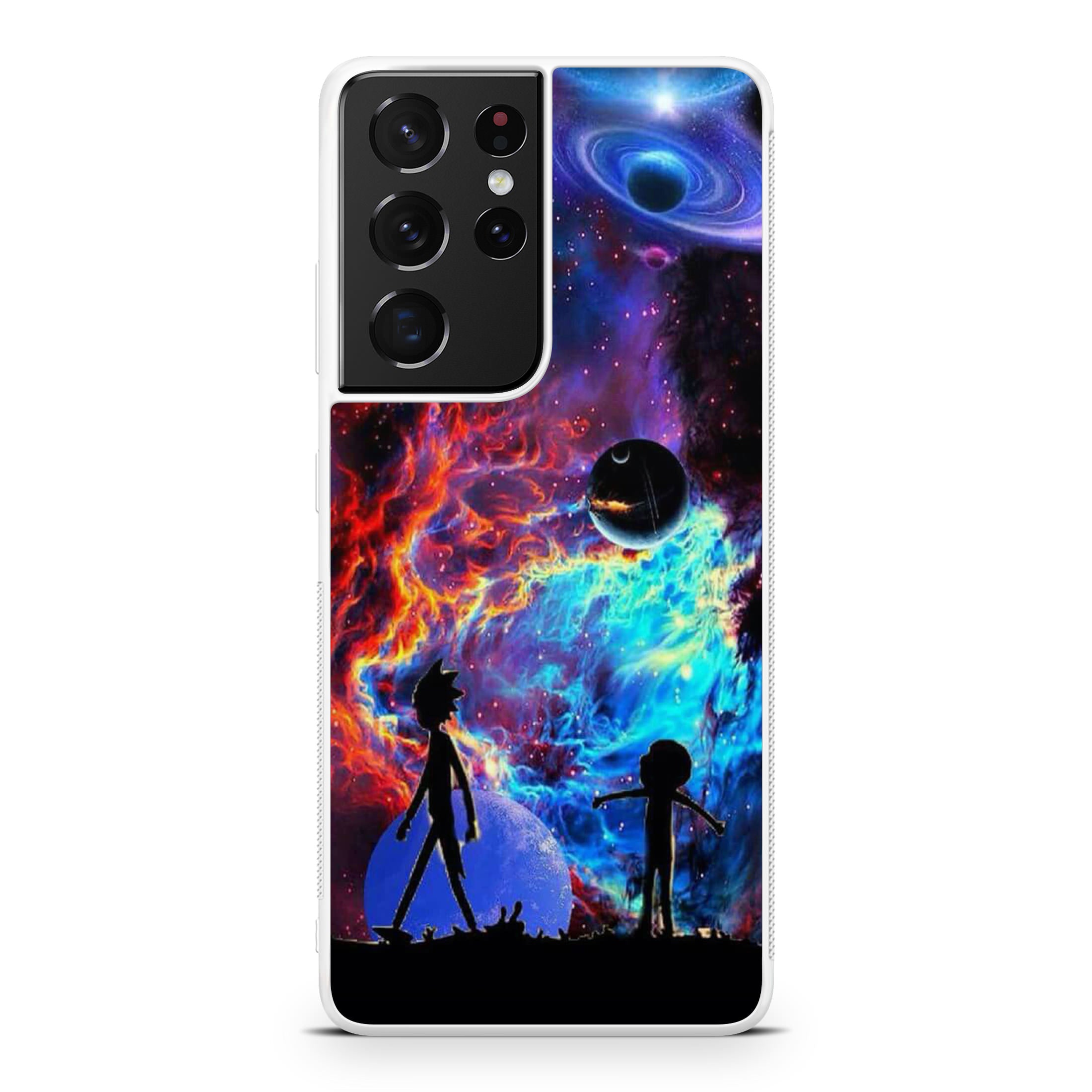 Rick And Morty Flat Galaxy Galaxy S21 Ultra Case