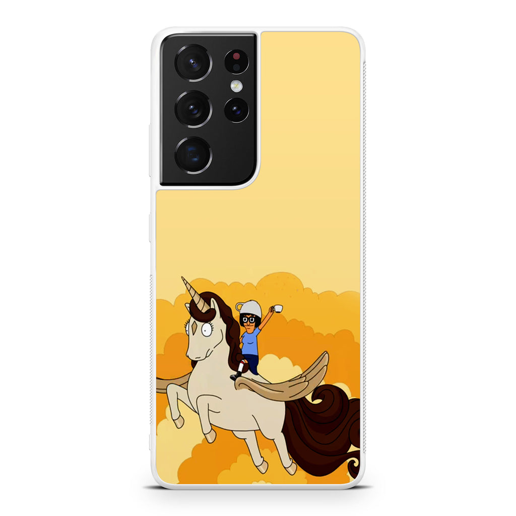 Tina Belcher And Unicorn Galaxy S21 Ultra Case