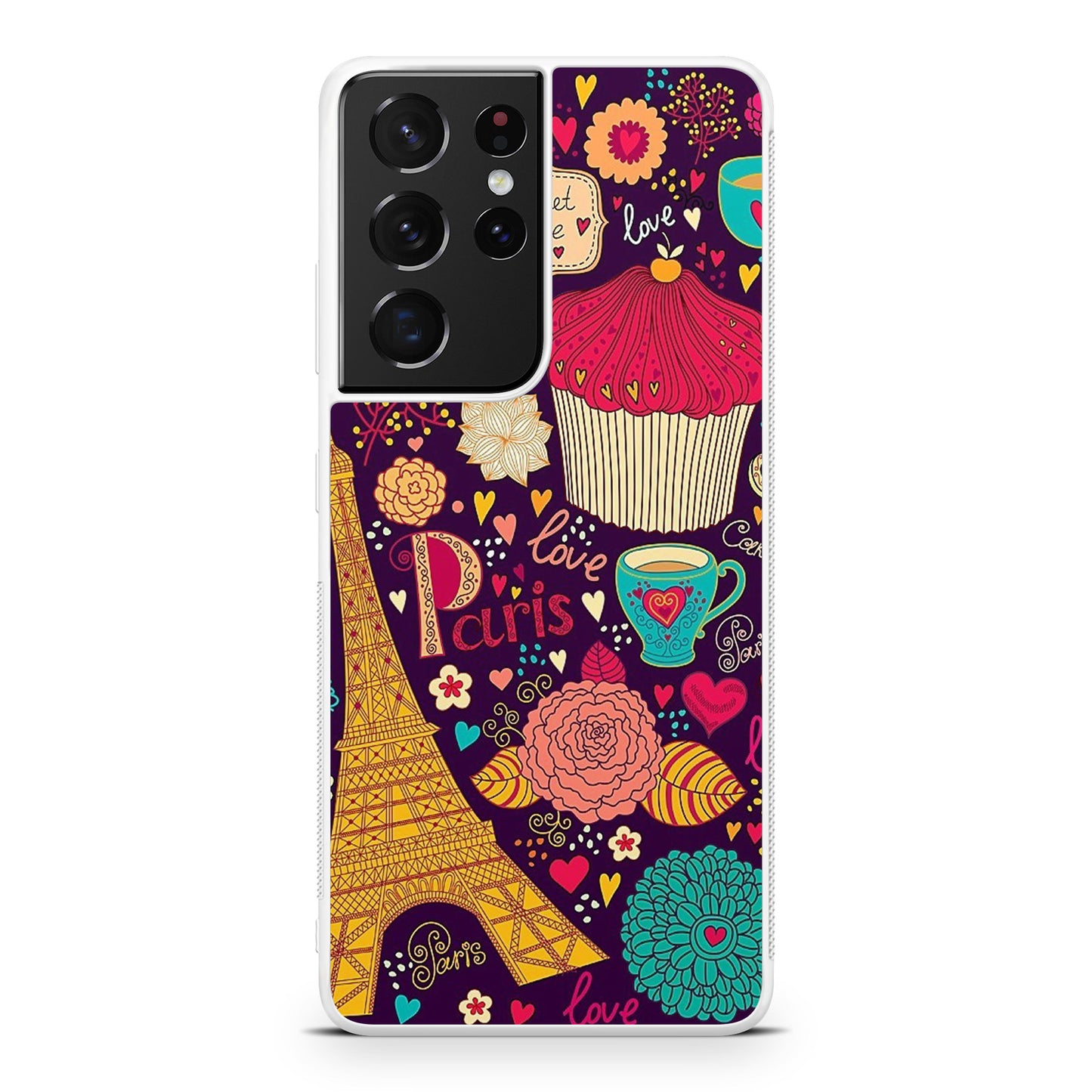 Vintage Love In Paris Galaxy S21 Ultra Case