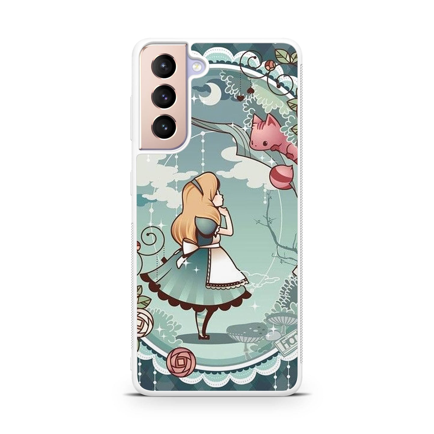 Alice And Cheshire Cat Poster Galaxy S21 / S21 Plus / S21 FE 5G Case