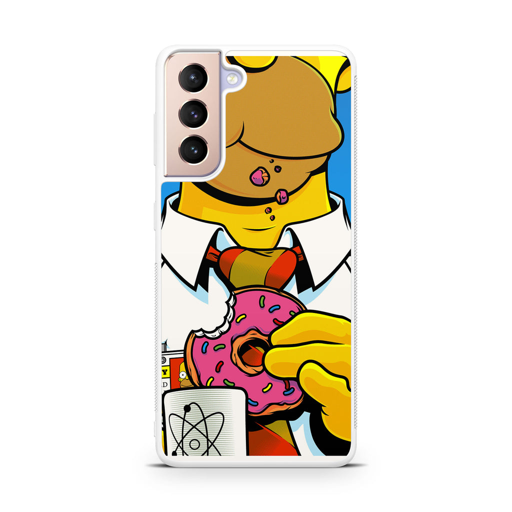 Homer Eats Donut Galaxy S21 / S21 Plus / S21 FE 5G Case