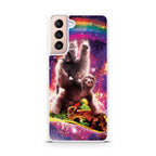 LLama Sloth And Cat Playing Together Galaxy S21 / S21 Plus / S21 FE 5G Case