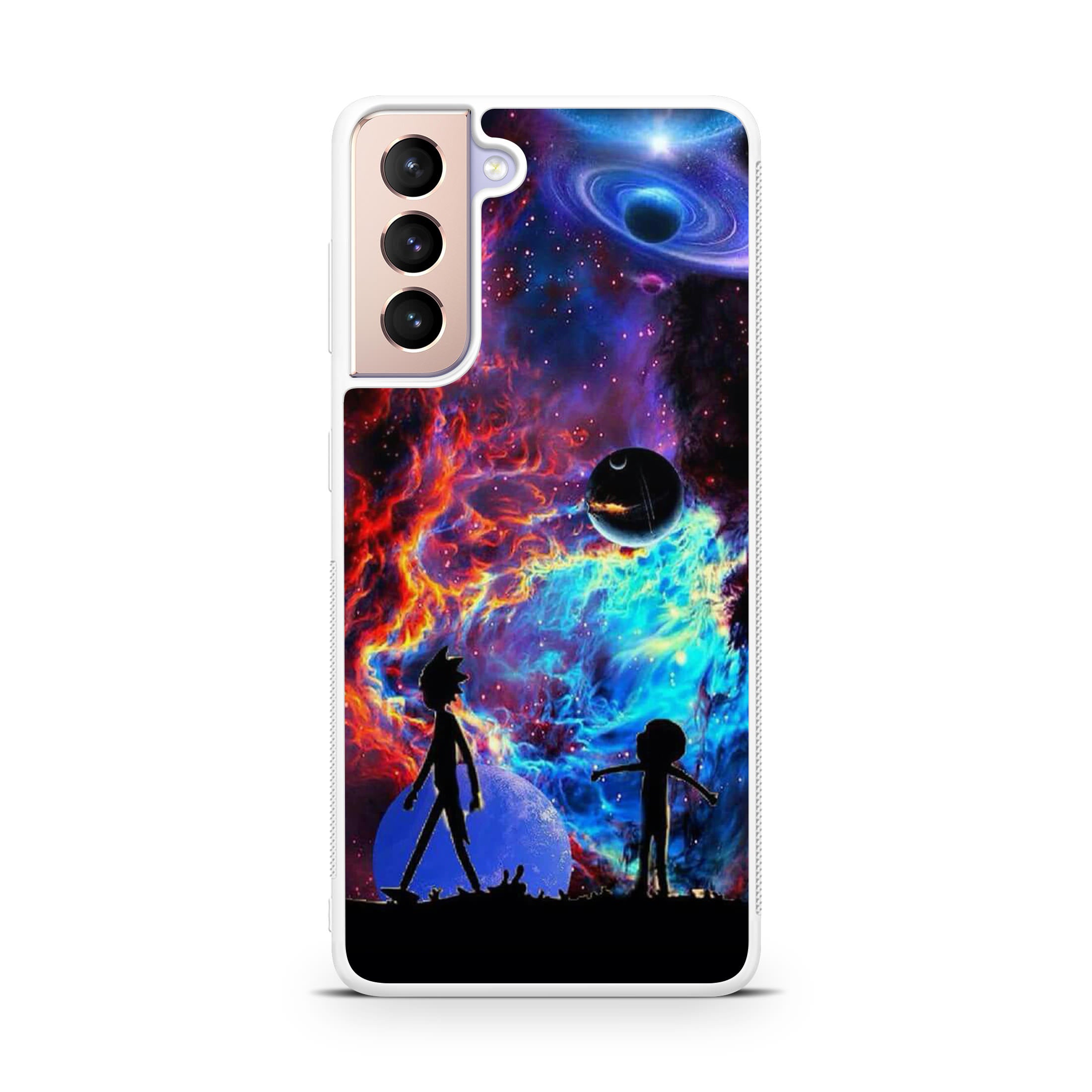 Rick And Morty Flat Galaxy Galaxy S21 / S21 Plus / S21 FE 5G Case