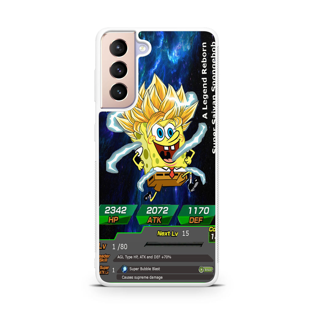 Super Saiyan Spongebob Card Galaxy S21 / S21 Plus / S21 FE 5G Case