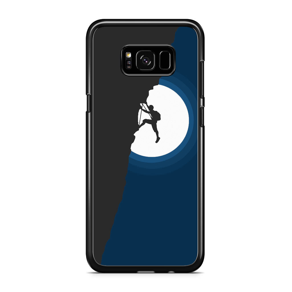 Silhouette of Climbers Galaxy S8 Case