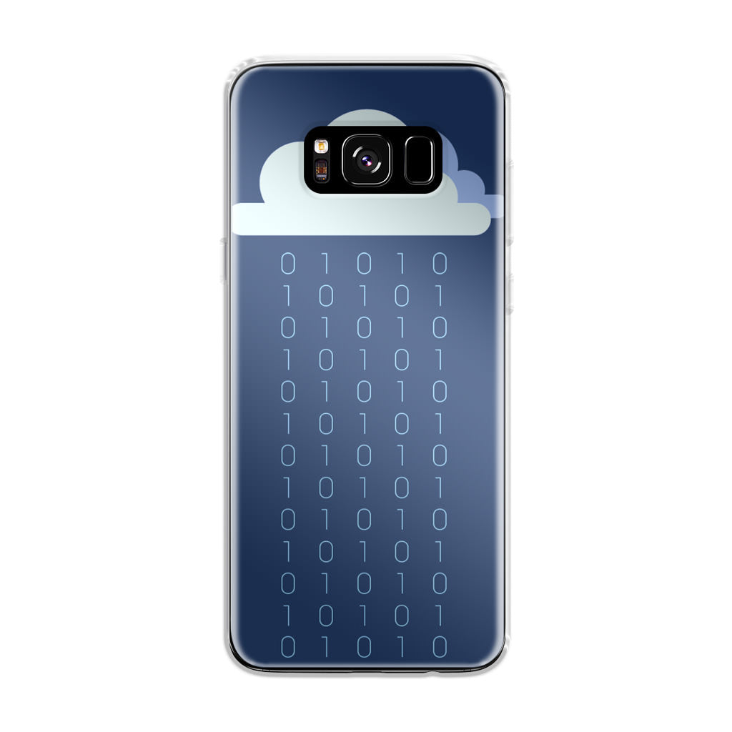 Abstract Binary Minimalist Galaxy S8 Case