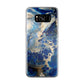 Abstract Golden Blue Paint Art Galaxy S8 Case