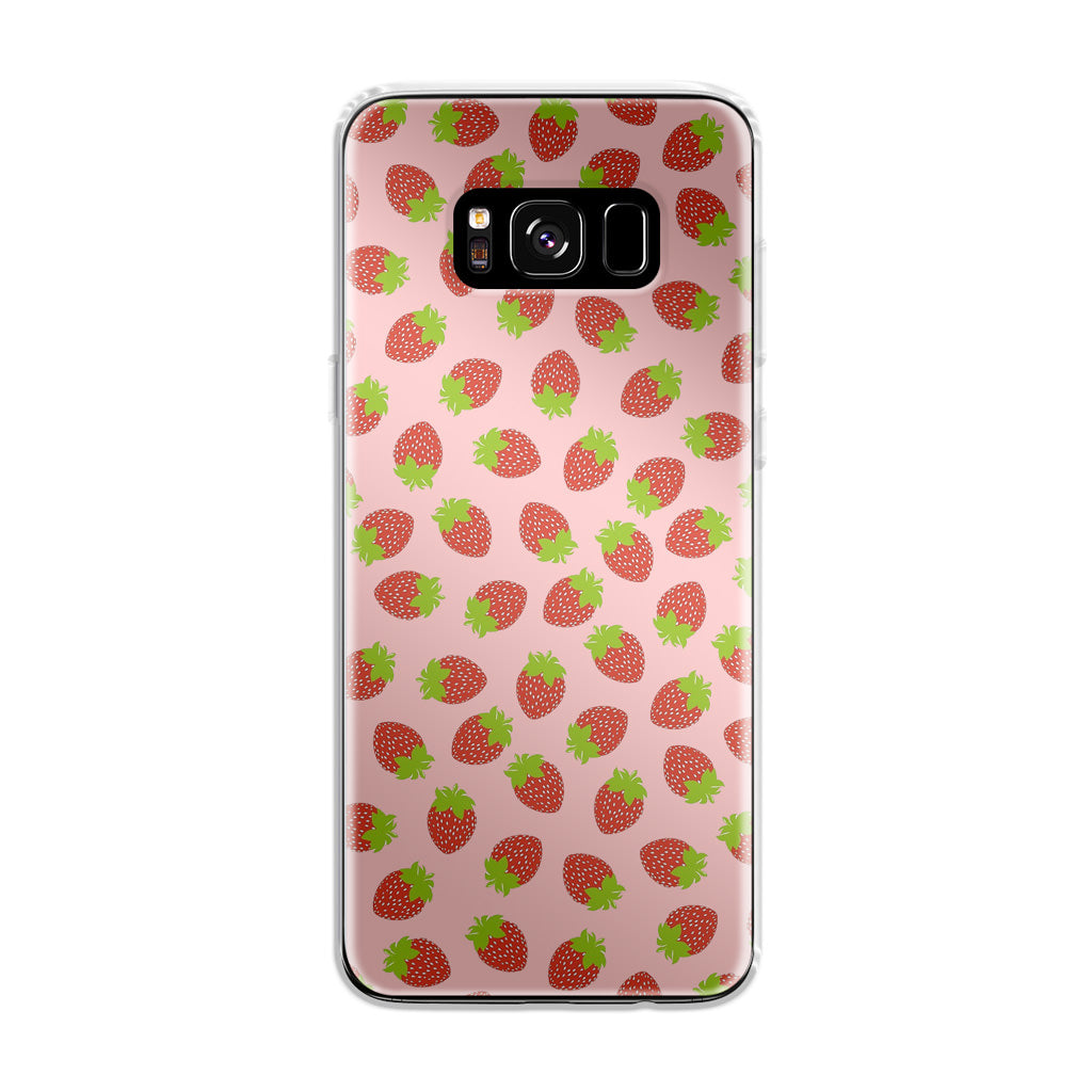 Strawberries Pattern Galaxy S8 Case