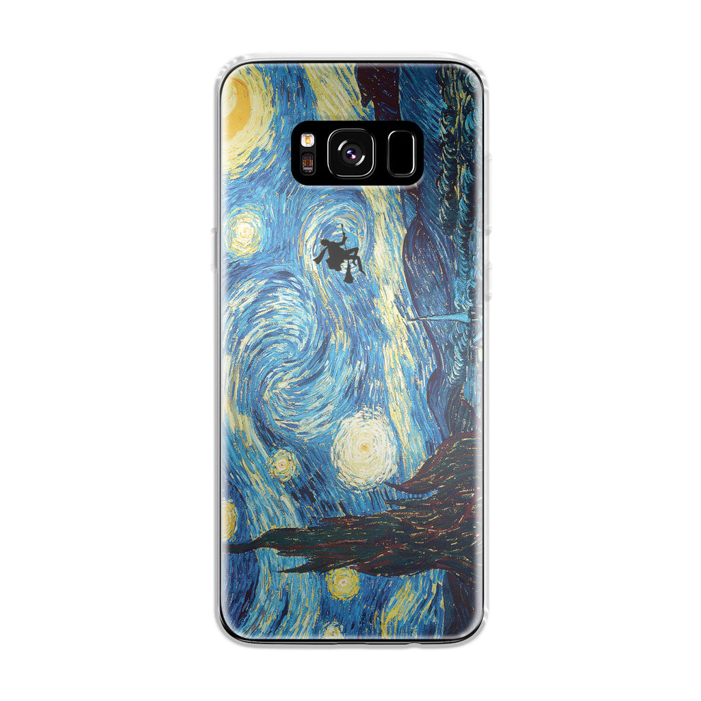 Witch Flying In Van Gogh Starry Night Galaxy S8 Case