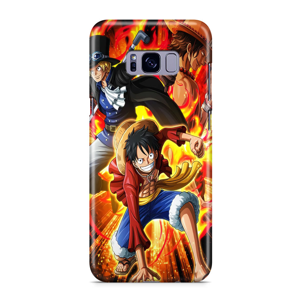 Ace Sabo Luffy Brotherhood Galaxy S8 Case