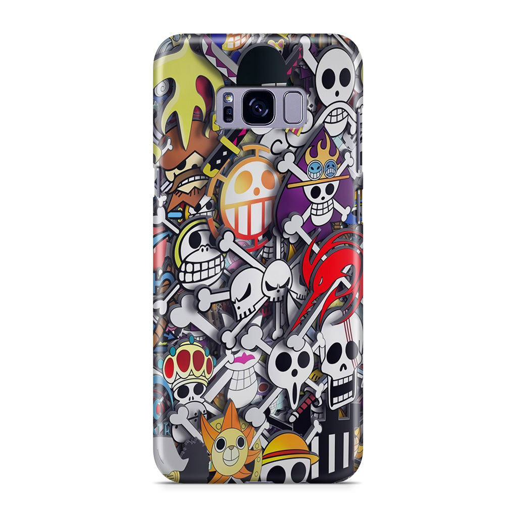 All Pirate Symbols One Piece Galaxy S8 Case