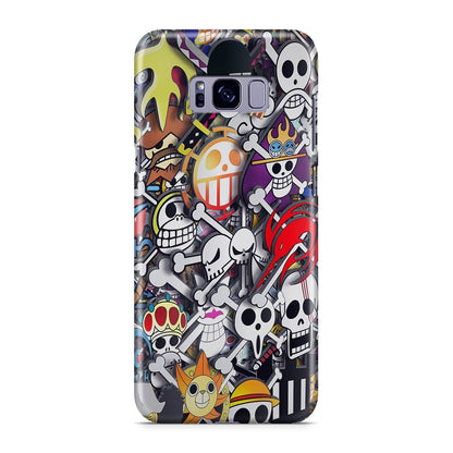 All Pirate Symbols One Piece Galaxy S8 Case