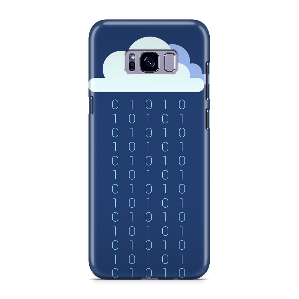 Abstract Binary Minimalist Galaxy S8 Case