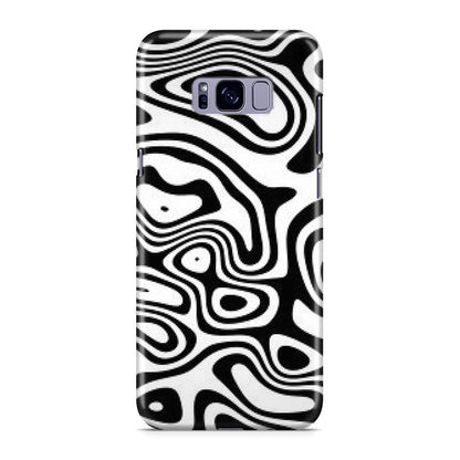 Abstract Black and White Background Galaxy S8 Case