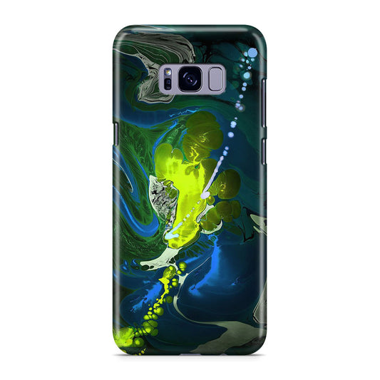Abstract Green Blue Art Galaxy S8 Case