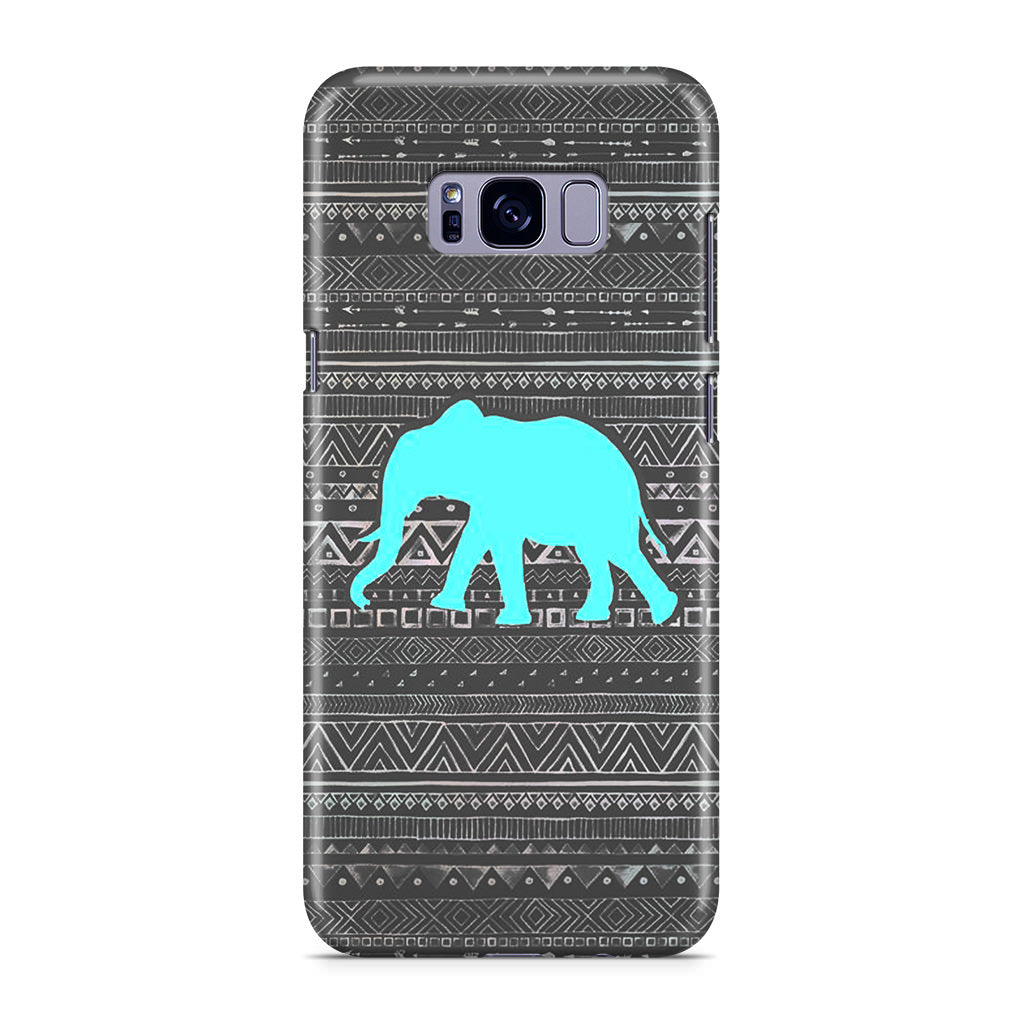 Aztec Elephant Turquoise Galaxy S8 Case