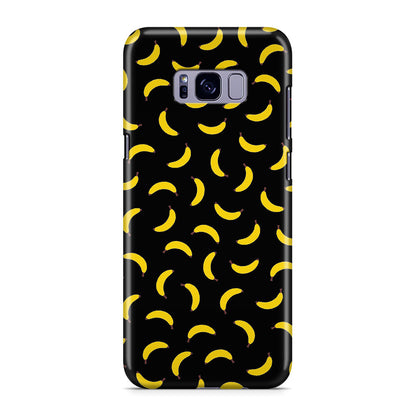 Bananas Fruit Pattern Black Galaxy S8 Case