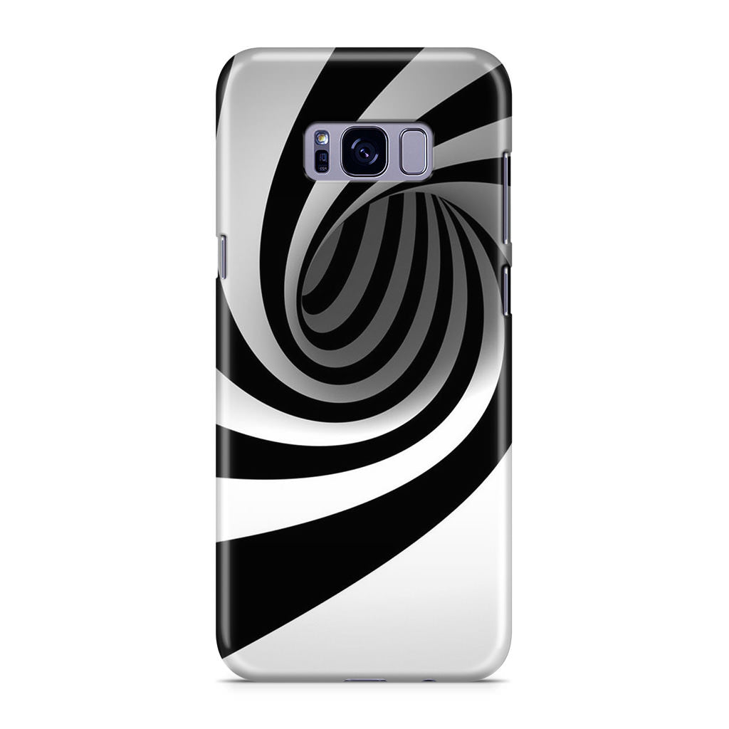 Black and White Twist Galaxy S8 Case