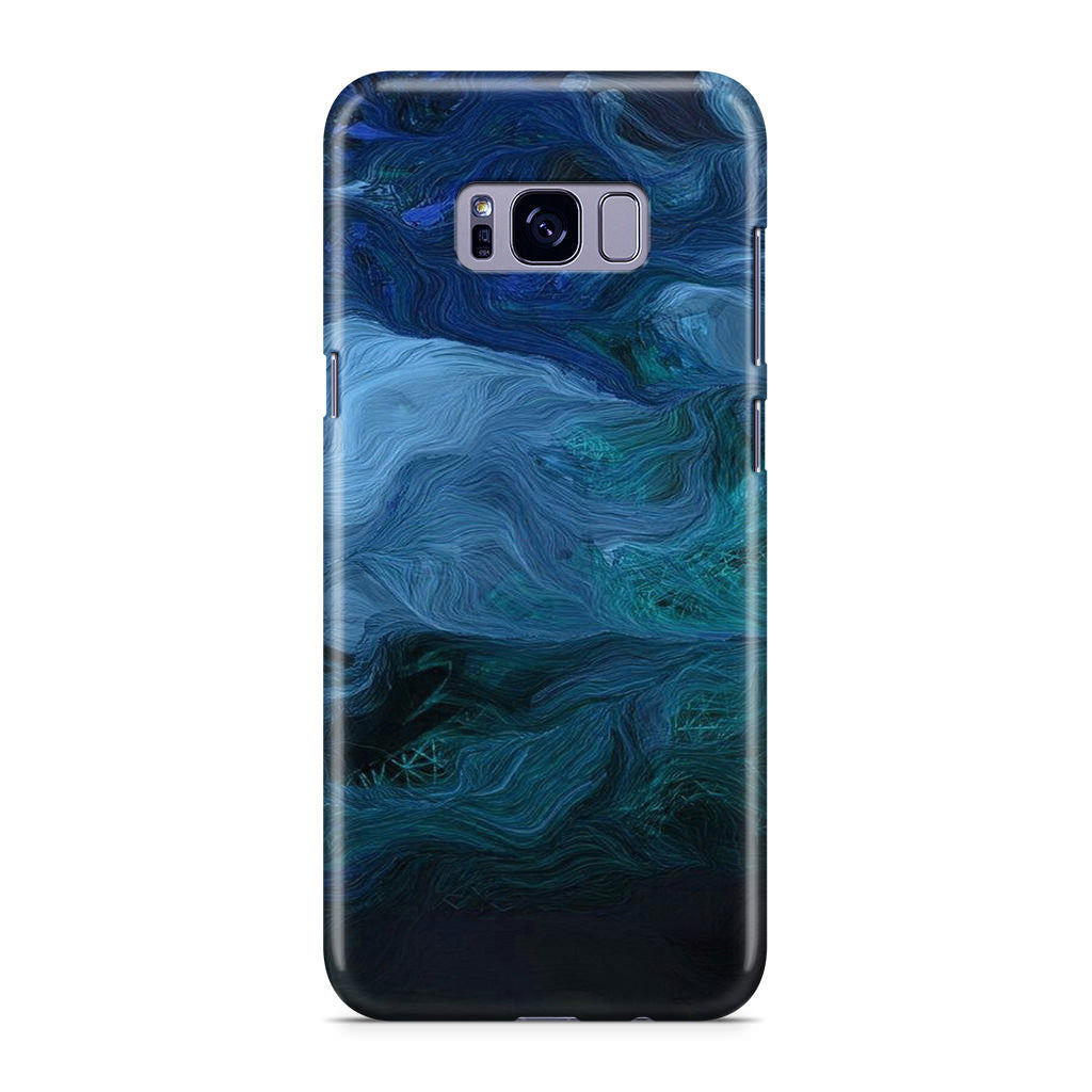 Blue Abstract Art Galaxy S8 Case