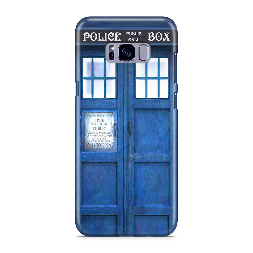 Blue Police Call Box Galaxy S8 Case