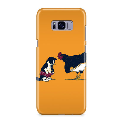 Cat Chicken Yellow Underwear Cute Galaxy S8 Case