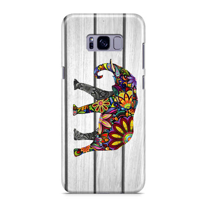 Colorful Elephant Flower Galaxy S8 Case