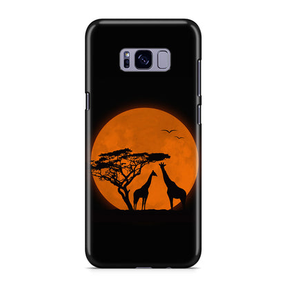 Giraffes Silhouette Galaxy S8 Case