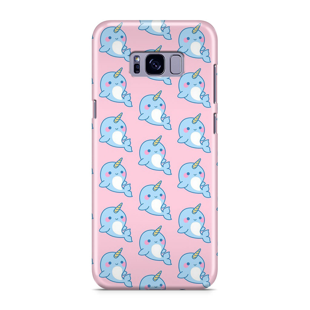 Horned Whales Pattern Galaxy S8 Case