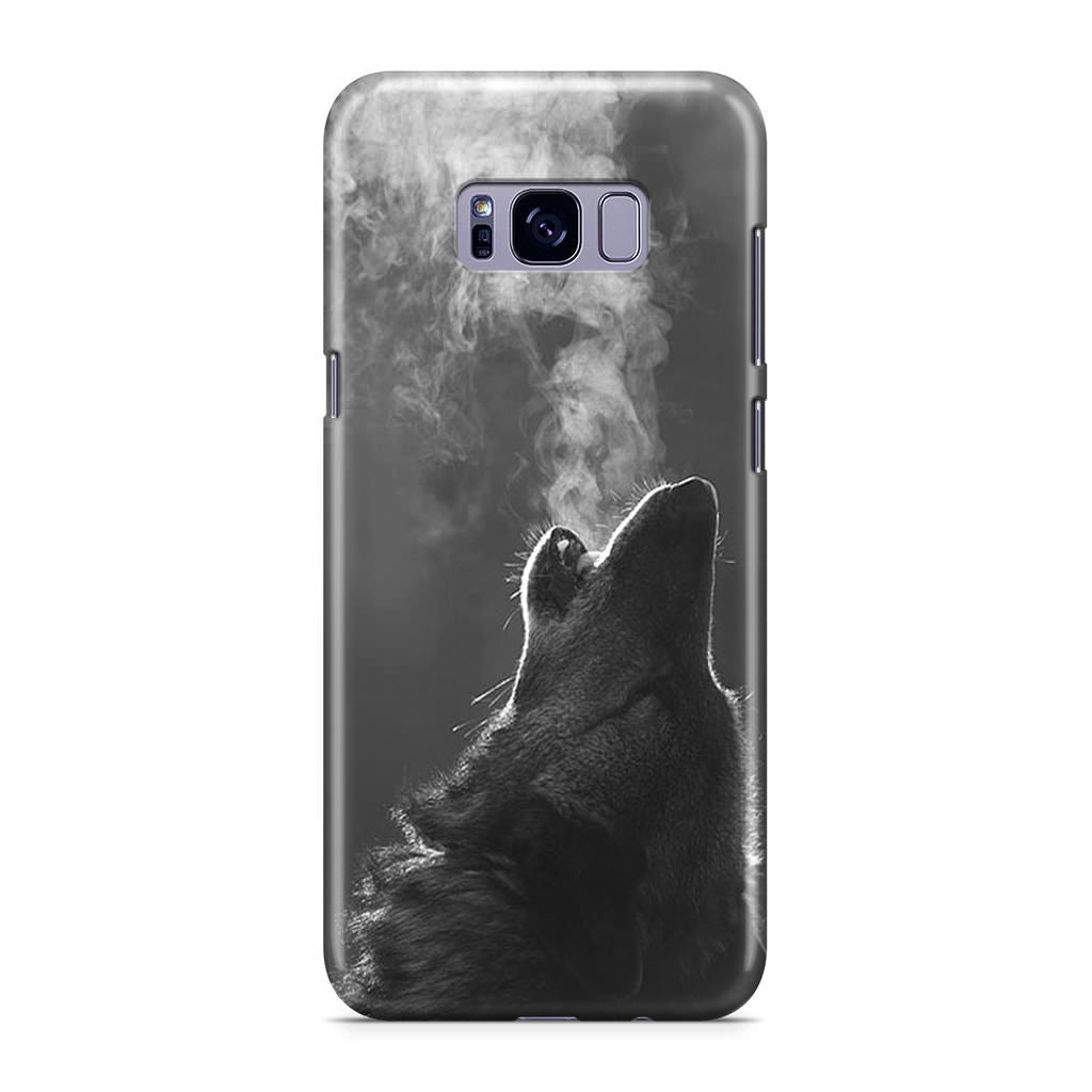 Howling Wolves Black and White Galaxy S8 Case