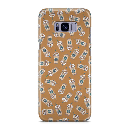 Iced Cappuccinos Lover Pattern Galaxy S8 Case