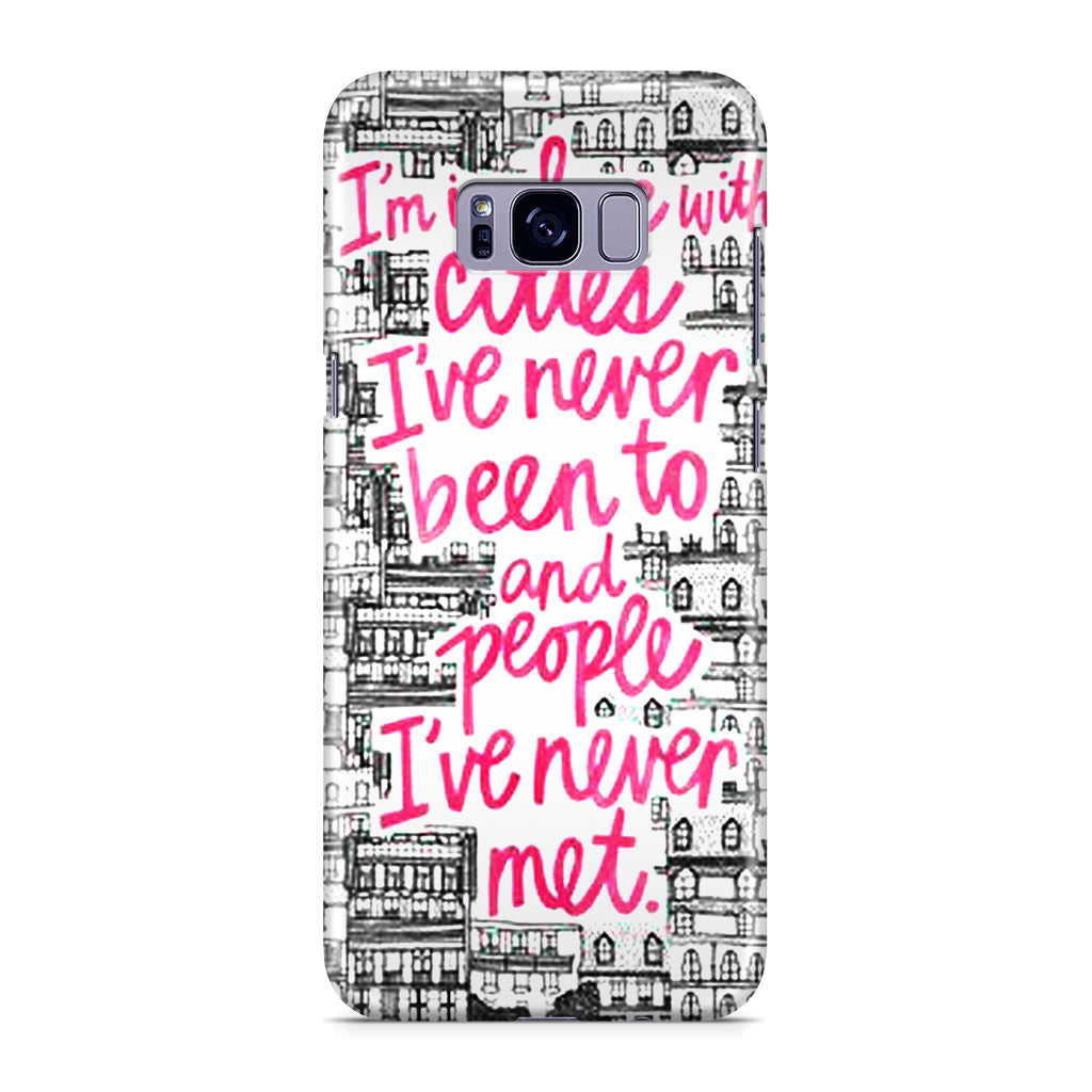 John Green Quotes I'm in Love With Cities Galaxy S8 Case