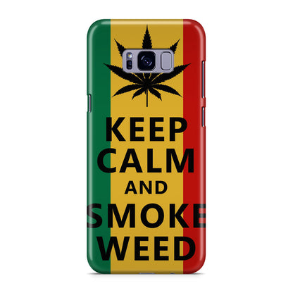 Keep Calm And Smoke Weed Galaxy S8 Case