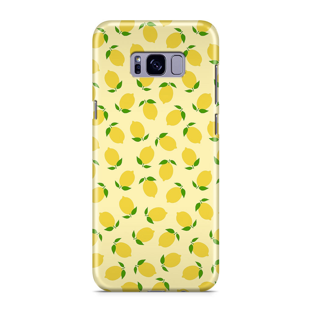 Lemons Fruit Pattern Galaxy S8 Case