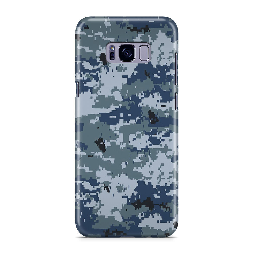 Navy Camo Galaxy S8 Case