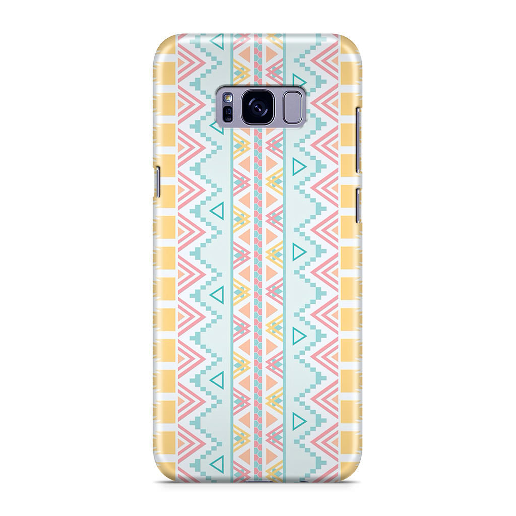 Peach Aztec Pattern Galaxy S8 Case