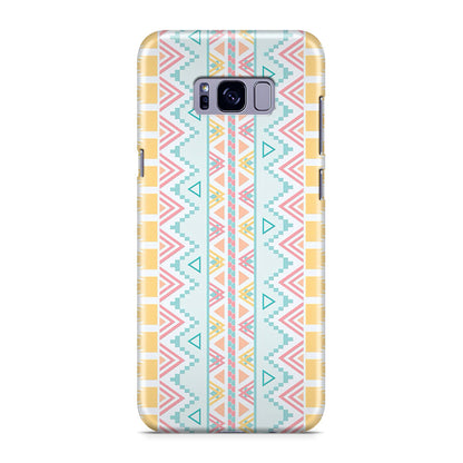 Peach Aztec Pattern Galaxy S8 Case