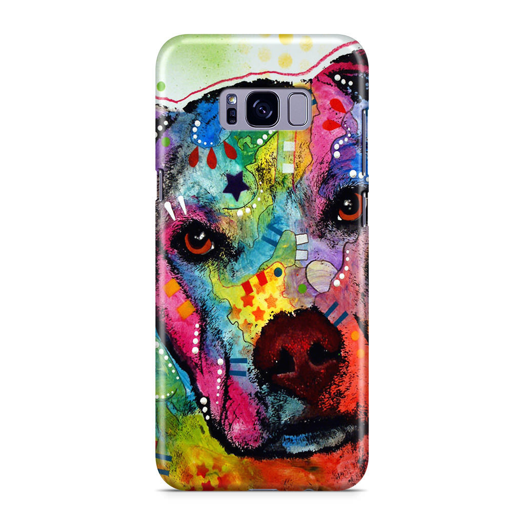 Pitbull Love Painting Galaxy S8 Case