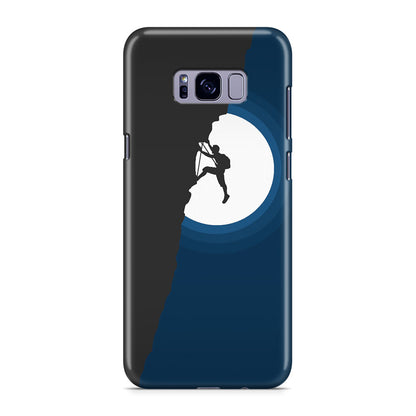 Silhouette of Climbers Galaxy S8 Case