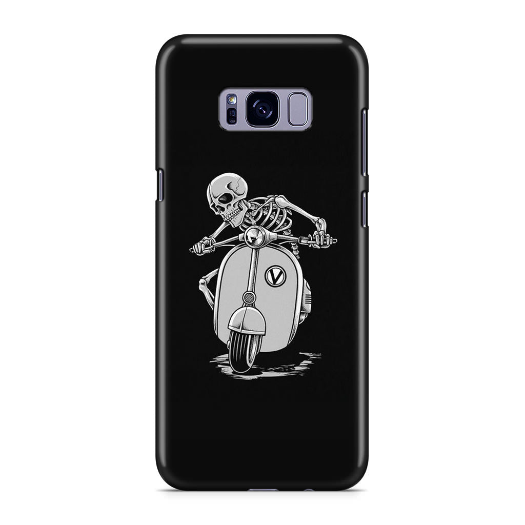 Skeleton Rides Scooter Galaxy S8 Case