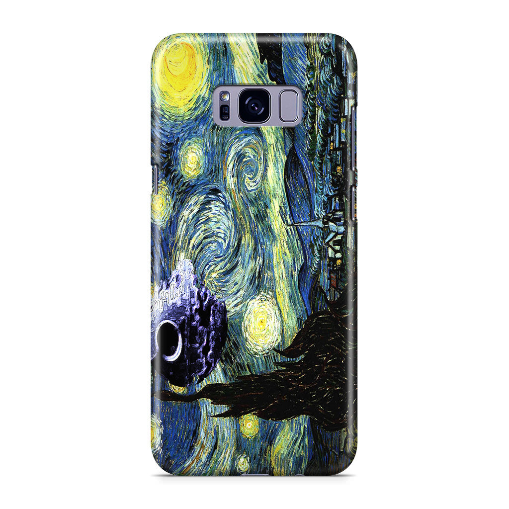 Skellington on a Starry Night Galaxy S8 Case