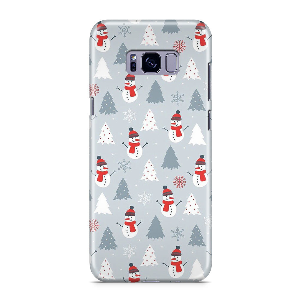 Snowmans Pattern Galaxy S8 Case