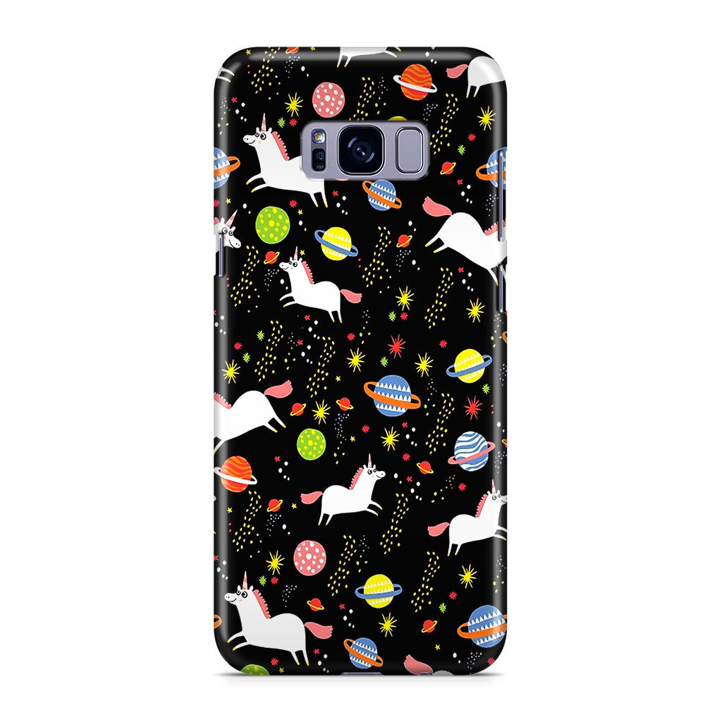 Space Unicorn Pattern Galaxy S8 Case