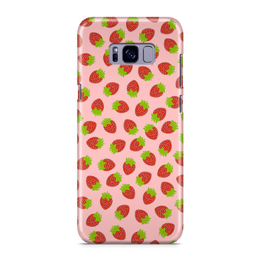 Strawberries Pattern Galaxy S8 Case