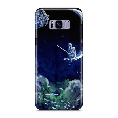 Tardis Walking To The Moon Galaxy S8 Case