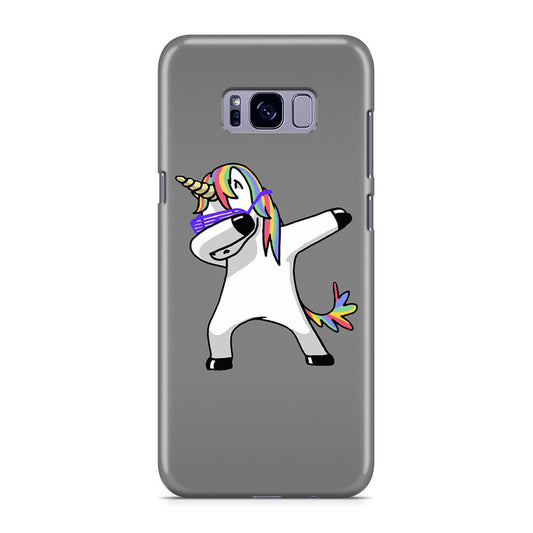 Unicorn Dabbing Grey Galaxy S8 Case