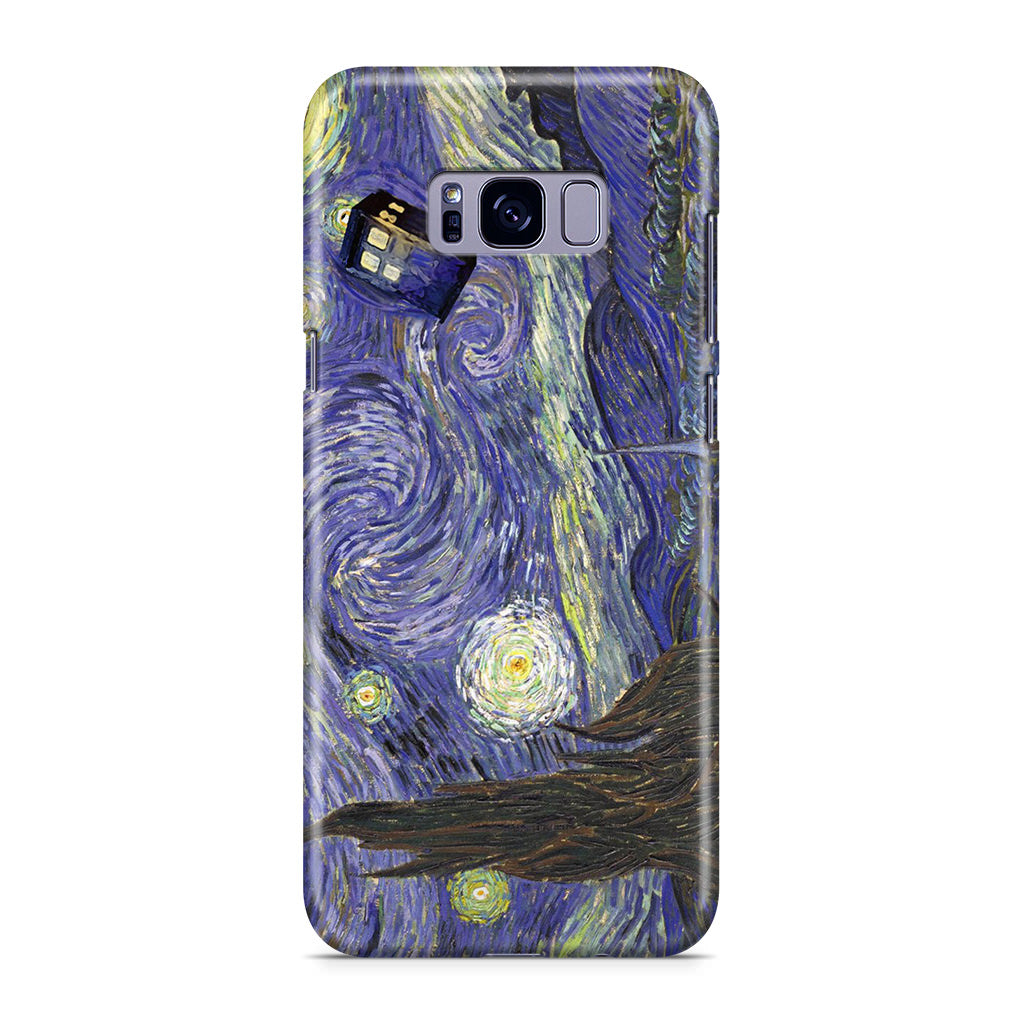 Dr Who Tardis In Van Gogh Starry Night Galaxy S8 Plus Case