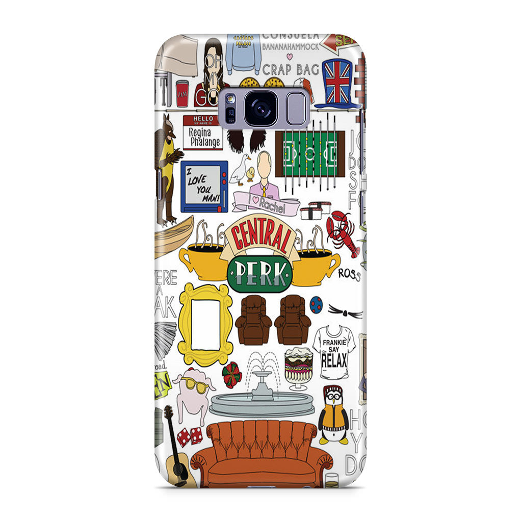 Friends TV Show Central Perk Sticker Galaxy S8 Plus Case