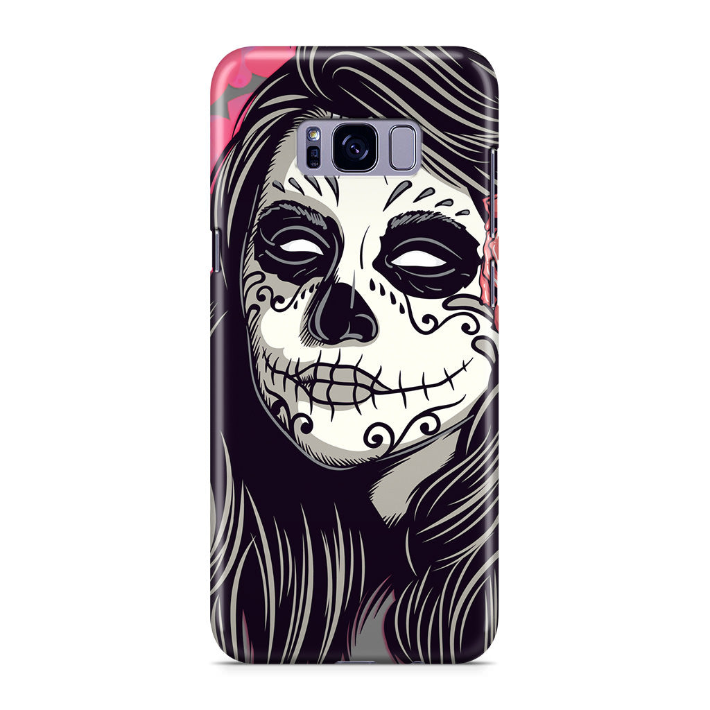 Girl Skull Flower Galaxy S8 Plus Case