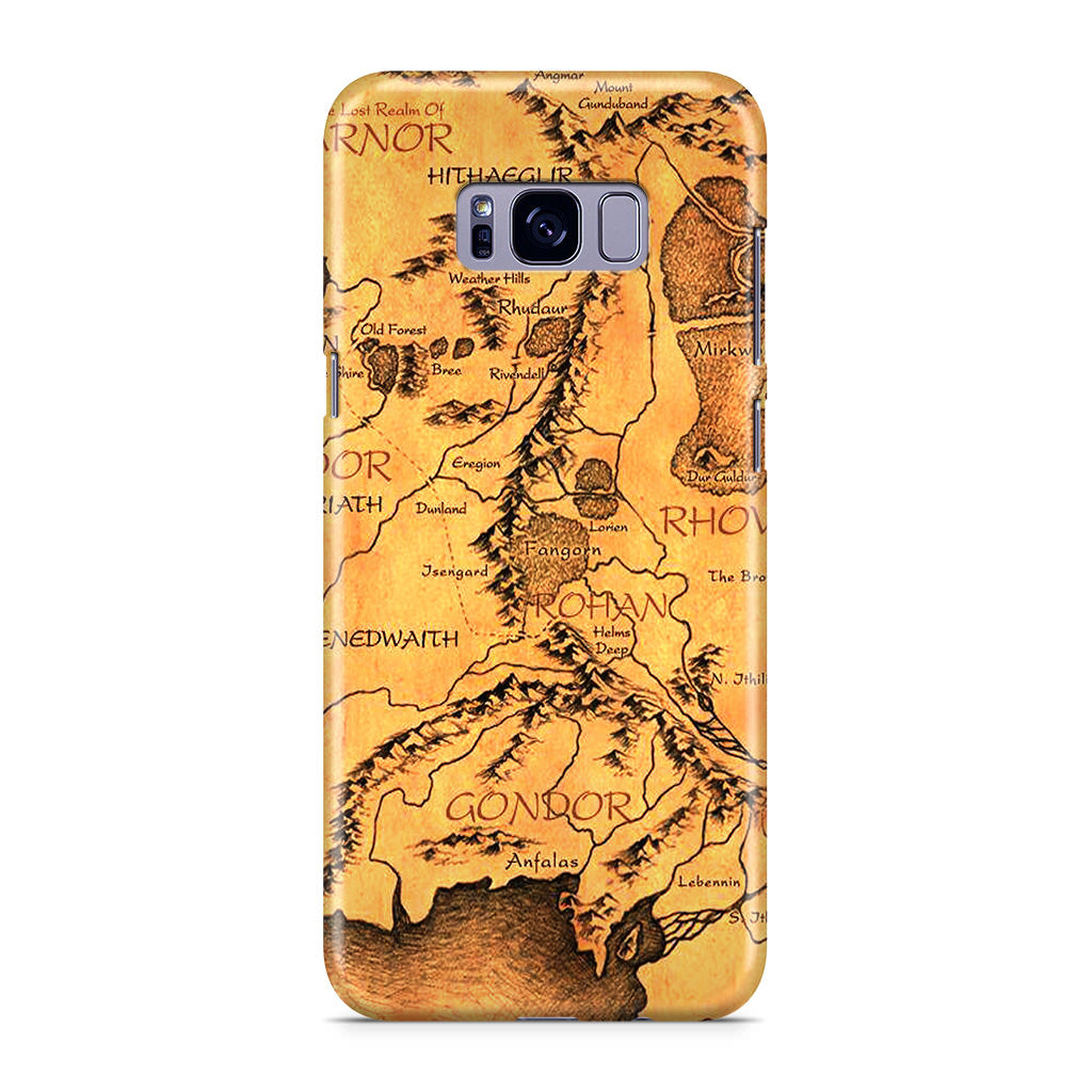 Middle Earth Map Hobbit Galaxy S8 Plus Case