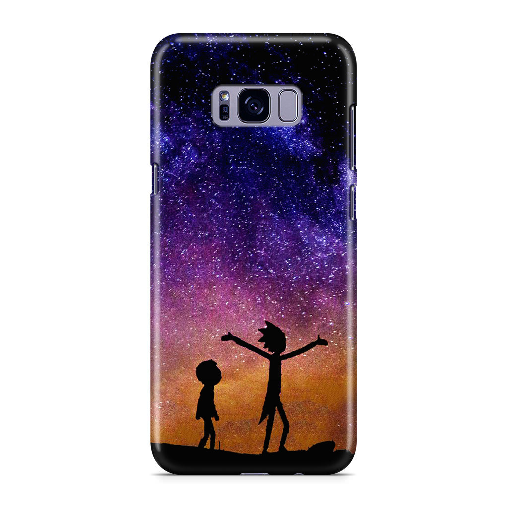 Rick And Morty Space Nebula Galaxy S8 Plus Case